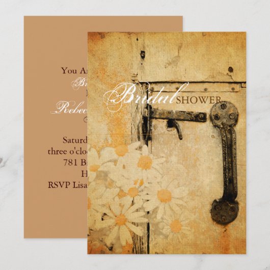 rustiek land zomer madeliefje vrijgezellenfeest kaart (Voorkant / Achterkant)