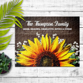 Rustiek Land Zonnebloem Familienaam Legpuzzel