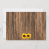 Rustiek Land Zonnebloem Mason Jar Vrijgezellenfees Kaart (Achterkant)