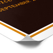 Rustiek Land Zonnebloemen - Bloemen bruiloft Welko Poster (Hoek)