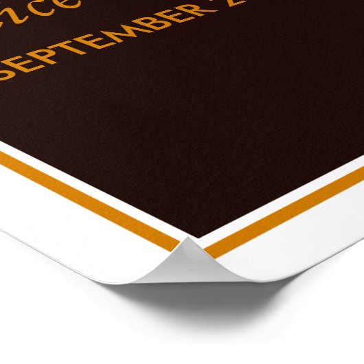 Rustiek Land Zonnebloemen - Bloemen bruiloft Welko Poster (Hoek)