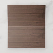 Rustiek Land Zonnebloemen Navy Blue Rozen Bruiloft Plaatskaartje (Binnenkant ongevouwen)