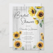 Rustiek Land Zonnebloemen Vrijgezellenfeest Kaart (Voorkant)