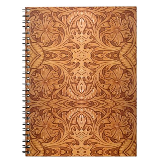 Rustiek land zuidwestelijke stijl western leer notitieboek (Voorkant)