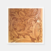 Rustiek land zuidwestelijke stijl western leer servet (Voorkant)