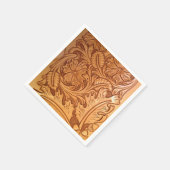 Rustiek land zuidwestelijke stijl western leer servet (Hoek)