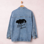 Rustiek Land Zwart Mama Beer Denim Jacket (Hangar)