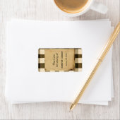 Rustiek Land Zwart Sepia Bruiloft Lip Balm Label (Insitu)