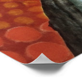Rustiek landschap textielkunst poster (Hoek)