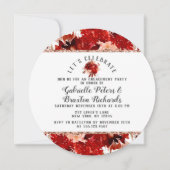 Rustiek Laten we verlovingsfeest uitnodiging viere (Voorkant)