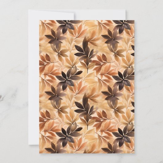 Rustiek Laten we verzamelen Thanksgiving Diner Kaart (Achterkant)