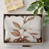 Rustiek latte & espresso icoon tissue papier (Geschenk)