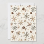 Rustiek leuk rendieren feestelijk vakantiefeest kaart (Achterkant)