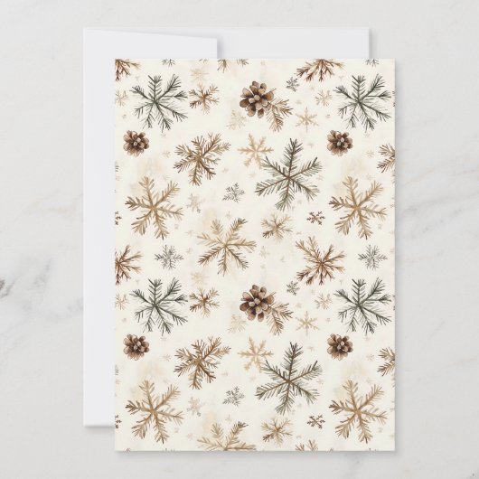 Rustiek leuk rendieren feestelijk vakantiefeest kaart (Achterkant)