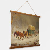 Rustiek Leven In het Oude Westen Oregon Trail Beer Hangend Wandkleed (Gebogen)