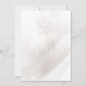 Rustiek Licht Boheemse Zonnebloem Huwelijksuitnodi Kaart (Achterkant)