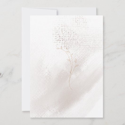 Rustiek Licht Boheemse Zonnebloem Huwelijksuitnodi Kaart (Achterkant)