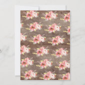 Rustiek lief klein pompoen meisjes Baby shower Kaart (Achterkant)