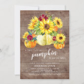 Rustiek lief klein pompoen neutraal Baby shower Kaart (Voorkant)