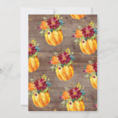 Rustiek lief klein pompoen neutraal Baby shower Kaart (Achterkant)