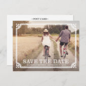 rustiek Lijst | Het Briefkaart Datum opslaan (Voorkant / Achterkant)