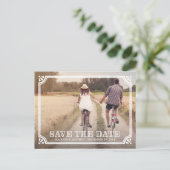 rustiek Lijst | Het Briefkaart Datum opslaan (Staand voorkant)