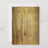 Rustiek Lijst Schuur Houten Bruidsdouche Uitnodigi Kaart (Achterkant)