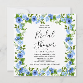 Rustiek Lila Plein Bruids Douche Uitnodiging