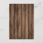 Rustiek Magische Storybooks Baby shower Informatiekaartje (Achterkant)