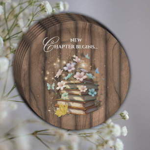 Rustiek Magische Storybooks Baby shower Papieren Bordje