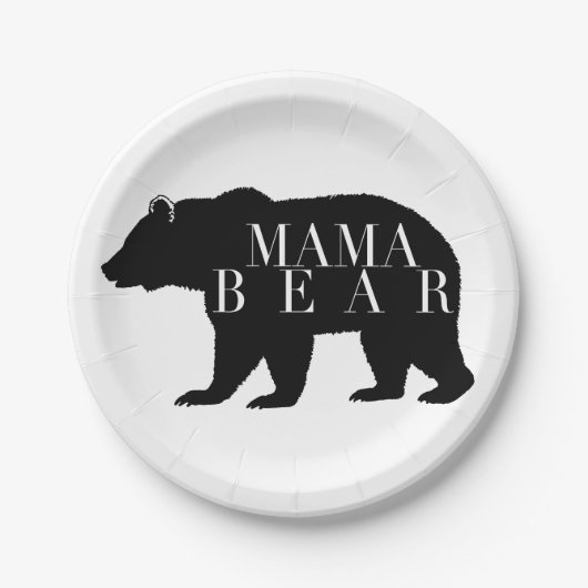 Rustiek Mama Beer | BABY SHOWER Papieren Bordje (Voorkant)