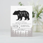Rustiek Mama Beer | Baby shower uitnodigen Kaart (Staand voorkant)