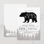 Rustiek Mama Beer | Baby shower uitnodigen Kaart (Voorkant / Achterkant)