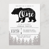 Rustiek Mama Beer | BABY SHOWER Uitnodiging Briefkaart (Voorkant)