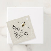 Rustiek Mama naar Bee Baby shower Bedankjes Labels (In situ)