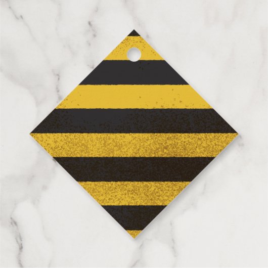 Rustiek Mama naar Bee Baby shower Bedankjes Labels (Achterkant)