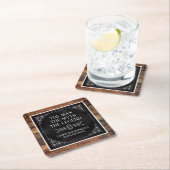 Rustiek Man Myth Legend 60th Birthday Black Kartonnen Onderzetters (Insitu)