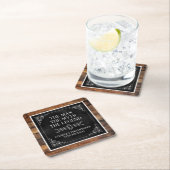 Rustiek Man Myth Legend 75th Birthday Black Kartonnen Onderzetters (Insitu)