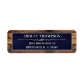 Rustiek Man Myth Legend 85 Verjaardag Retour Adres Etiket (Voorkant)