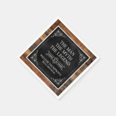 Rustiek Man Myth Legend 85th Birthday Black Servet (Hoek)