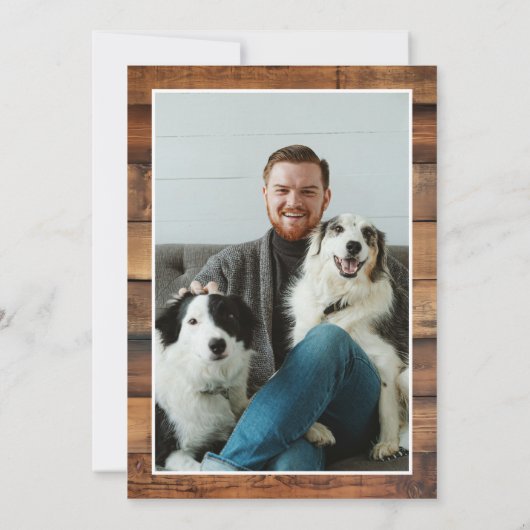 Rustiek Man Myth Legend Foto 50e verjaardag Kaart (Achterkant)