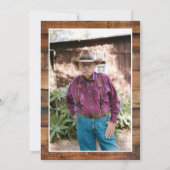 Rustiek Man Myth Legend Foto 85e Verjaardag Kaart (Achterkant)