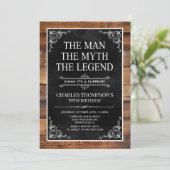 Rustiek Man Myth Legend Surprise 70ste Verjaardag Kaart (Staand voorkant)