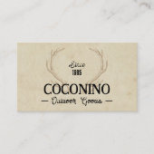 Rustiek Mannelijk gewei Outdoor Deer Visitekaartje (Voorkant)