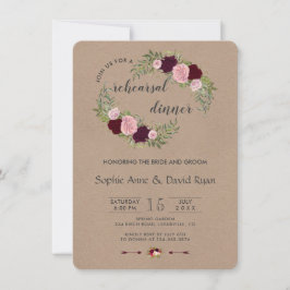 Rustiek Marsala Bloem Ambachtelijk Ambachtspapier Kaart