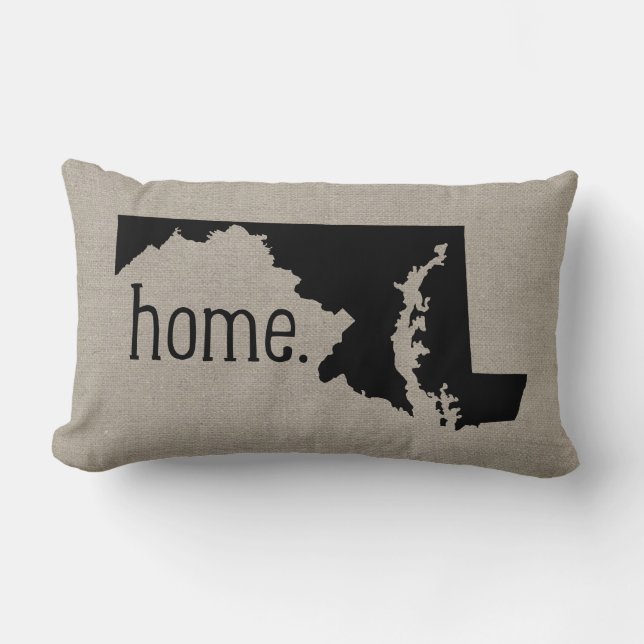 Rustiek Maryland Home State Sierkussen Kussen (Voorkant)