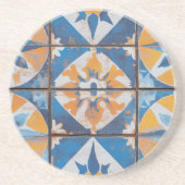 Rustiek Mediterraan Patroon Sandstone Onderzetter (Voorkant)