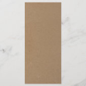 Rustiek menu voor bruiloft of andere speciale gele (Achterkant)