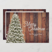 Rustiek Merry Christmas Tree Company Feestdagenkaart (Voorkant / Achterkant)