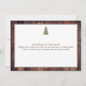 Rustiek Merry Christmas Tree Company Feestdagenkaart (Achterkant)